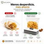 Sellador de Bolsas 2 en 1 con Cortador Oculto — Recargable USB-C
