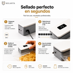 Sellador de Bolsas 2 en 1 con Cortador Oculto — Recargable USB-C