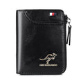 Cartera de cuero con bloqueo RFID